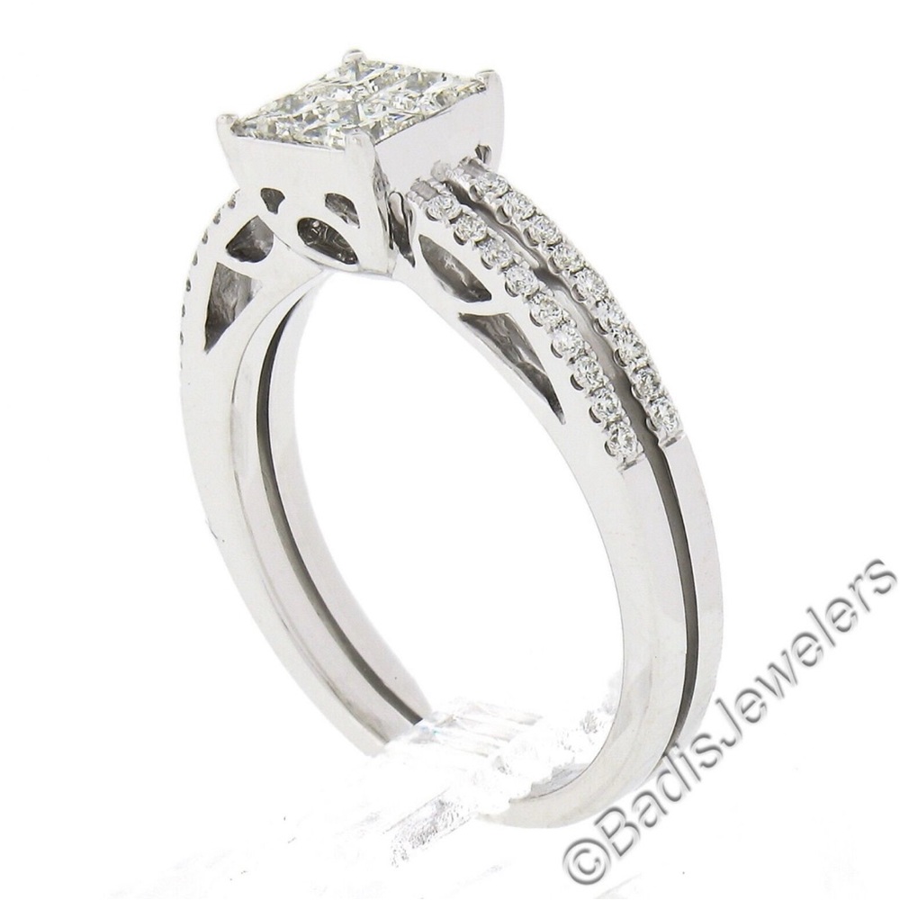 14K White Gold 1.0ctw (Diamond Grade: VS2 I ) Engagement / Wedding Ring